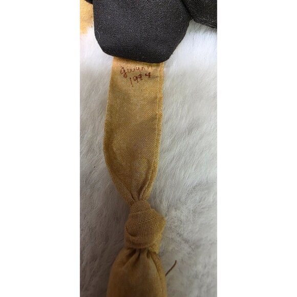 Primitive Vintage Handmade Pilgrim Dolls w Turkey and Pumpkin Thanksgiving Decor - Picture 4 of 4